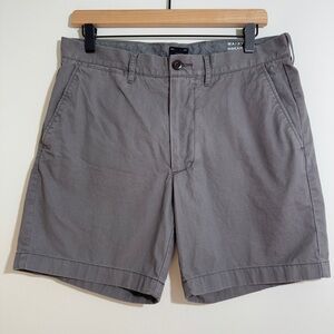 J Crew Gray Reimagined‎ Cotton Stretch Chino Shorts Size 31
